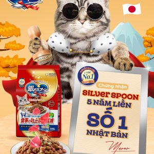Thức ăn hạt cho mèo Silver Spoon Túi 1kg