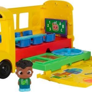Xe Buýt Trường Học Biến Hình CoComelon – Ánh Sáng & Âm Thanh – 3 Bài Hát Yêu Thích – 6 Khu Vực Chơi – Bao Gồm Nhân Vật JJ & Cody