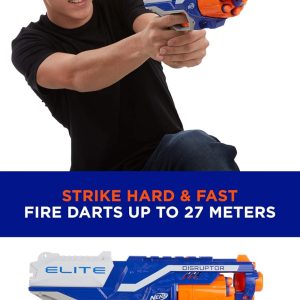 Súng đồ chơi NERF Elite Disruptor – 6 viên, bắn liên tiếp, xoay nòng cực ngầu
