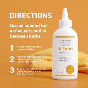 usDung dịch Nhỏ Tai Cho Chó Mèo Gỉam Nhiễm Trùng Làm Sạch và Khử Mùi Veterinary Formula Ear Therapy 118ML