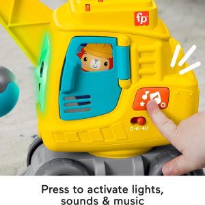 Fisher-Price Cần Cẩu Đếm & Xếp Khối – Đồ Chơi Vừa Học Vừa Chơi Cho Bé Từ 9 Tháng+