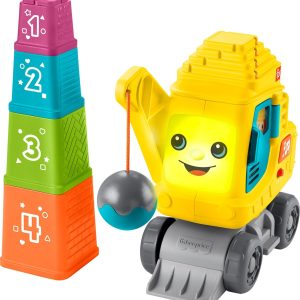 Fisher-Price Cần Cẩu Đếm & Xếp Khối – Đồ Chơi Vừa Học Vừa Chơi Cho Bé Từ 9 Tháng+