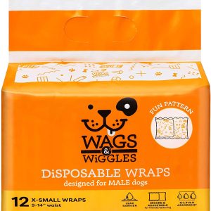 WAGS & WIGGLES Dog Diapers For Male Dogs - X Small