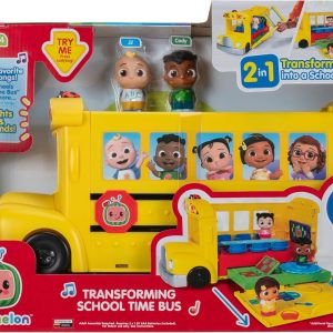 Xe Buýt Trường Học Biến Hình CoComelon – Ánh Sáng & Âm Thanh – 3 Bài Hát Yêu Thích – 6 Khu Vực Chơi – Bao Gồm Nhân Vật JJ & Cody