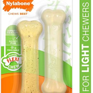 Nylabone Chicken and Original Flavor Dog 2 Bones Per Pack