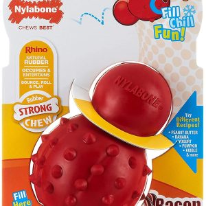 Nylabone Strong Chew Cone Stuffable Chew Toy for Dogs Bacon Flavor Small/Regular - Up to 25 Ibs