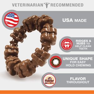 Nylabone Power Chew Textured Dog Chew Ring Toy