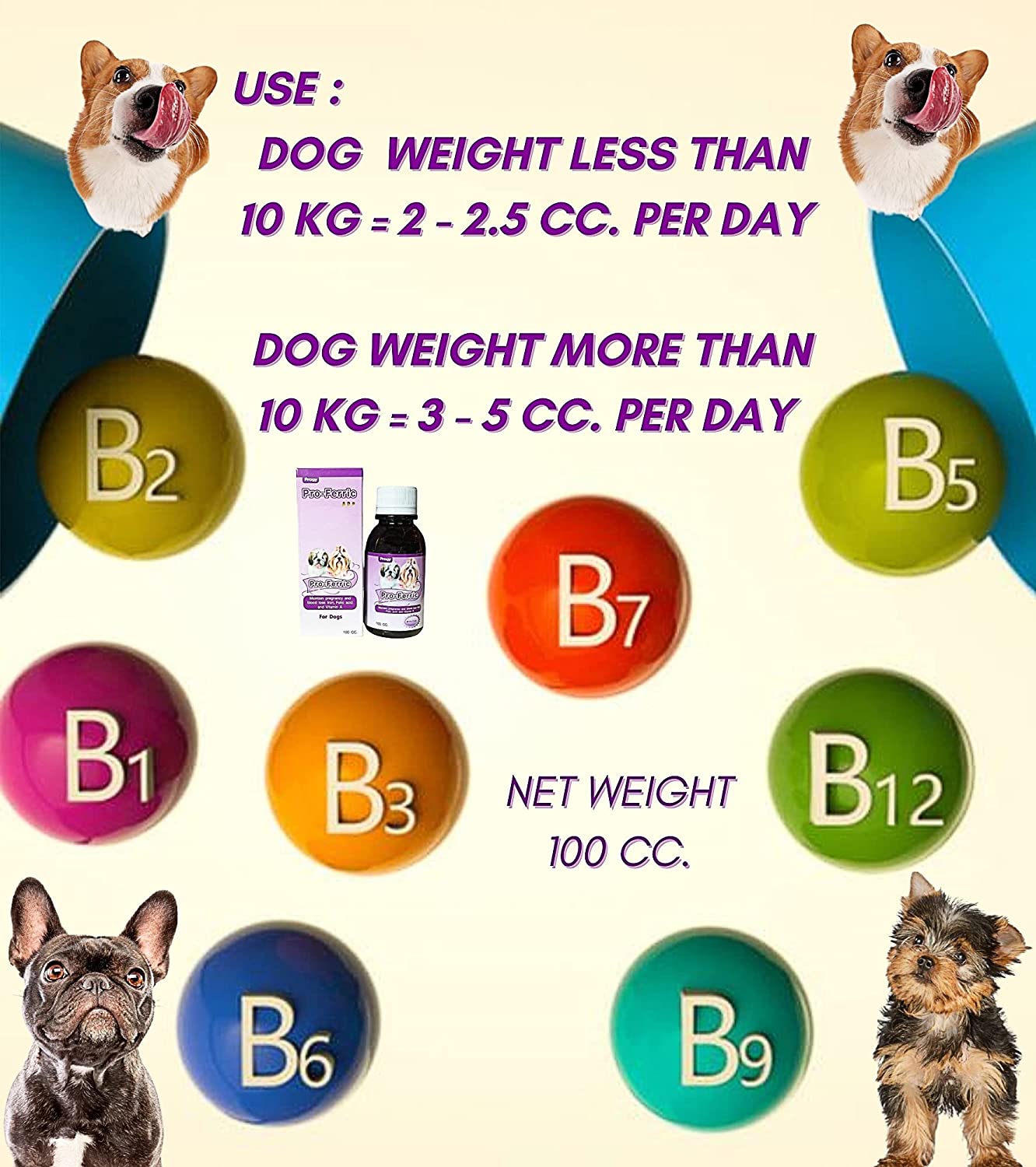 Hỗ Trợ Máu Cho Chó Progy Pro-Ferric 100cc