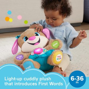 Đồ Chơi Âm Nhạc Học Tập Fisher-Price Smart Stages Sis – Búp Bê Bông Phát Sáng & Phát Nhạc (Từ 6 Tháng Tuổi)