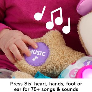 Đồ Chơi Âm Nhạc Học Tập Fisher-Price Smart Stages Sis – Búp Bê Bông Phát Sáng & Phát Nhạc (Từ 6 Tháng Tuổi)