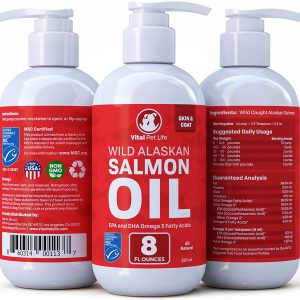 Dầu Cá Bổ Sung Omega Hỗ Trợ Làm Đẹp Lông Cho Thú Cưng Wild Alaskan Salmon Oil Omega 3 EPA DHA Liquid 237ml