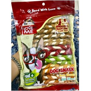 Love Me Dog Snack Soắn Que Sữa 450g