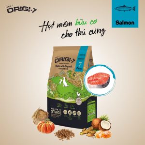 ORIGI 7 - Thức Ăn Hạt Mềm Hữu Cơ - Vị Cá Hồi 1.2Kg
