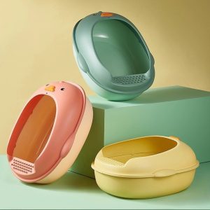 Khay vệ sinh cho mèo chậu cát kèm xẻng