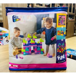 Mega Bloks First Builders Big Building Bag màu tím 80pcs