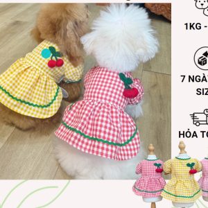 Đầm xinh cho chó mèo thú cưng, đầm thiết kế cho chó mèo