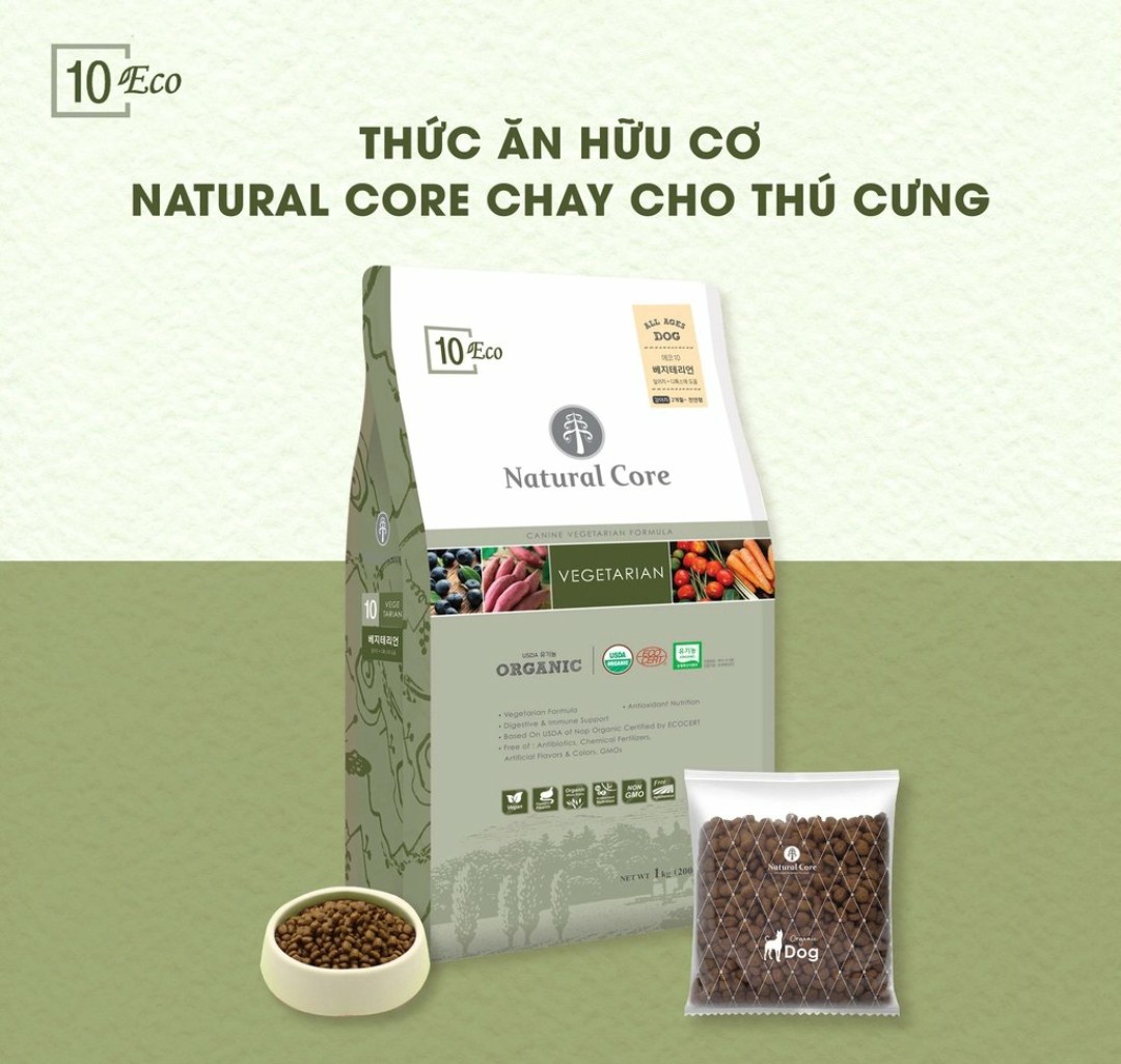 NATURAL CORE - Thức Ăn Chay Dành Cho Chó Mọi Lứa Tuổi 1KG