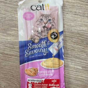 🇨🇦 SÚP THƯỞNG CATIT SMOOTH & SAVORY LICKABLE NHIỀU VỊ CHO MÈO ( 4 PCS X 15G)