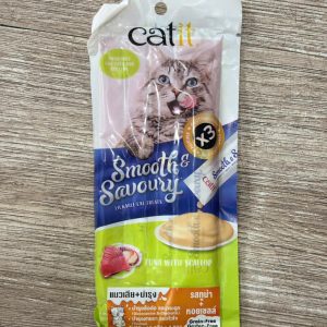 🇨🇦 SÚP THƯỞNG CATIT SMOOTH & SAVORY LICKABLE NHIỀU VỊ CHO MÈO ( 4 PCS X 15G)