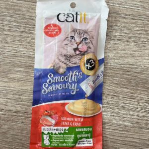 🇨🇦 SÚP THƯỞNG CATIT SMOOTH & SAVORY LICKABLE NHIỀU VỊ CHO MÈO ( 4 PCS X 15G)