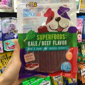 🇹🇭 SNACK MỀM PET8 TREATS STICK SUPERFOODS CHO CHÓ 250G