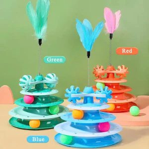 Meow Turntable Toy – Đồ Chơi Bàn Xoay Cho Mèo