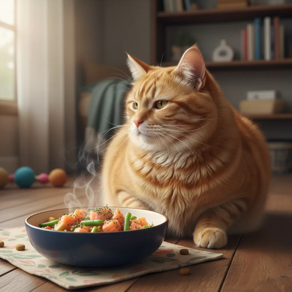 gemini_image_1772164496 Tình trạng mèo kén ăn gây lo lắng về sức khỏe cho chủ nuôi