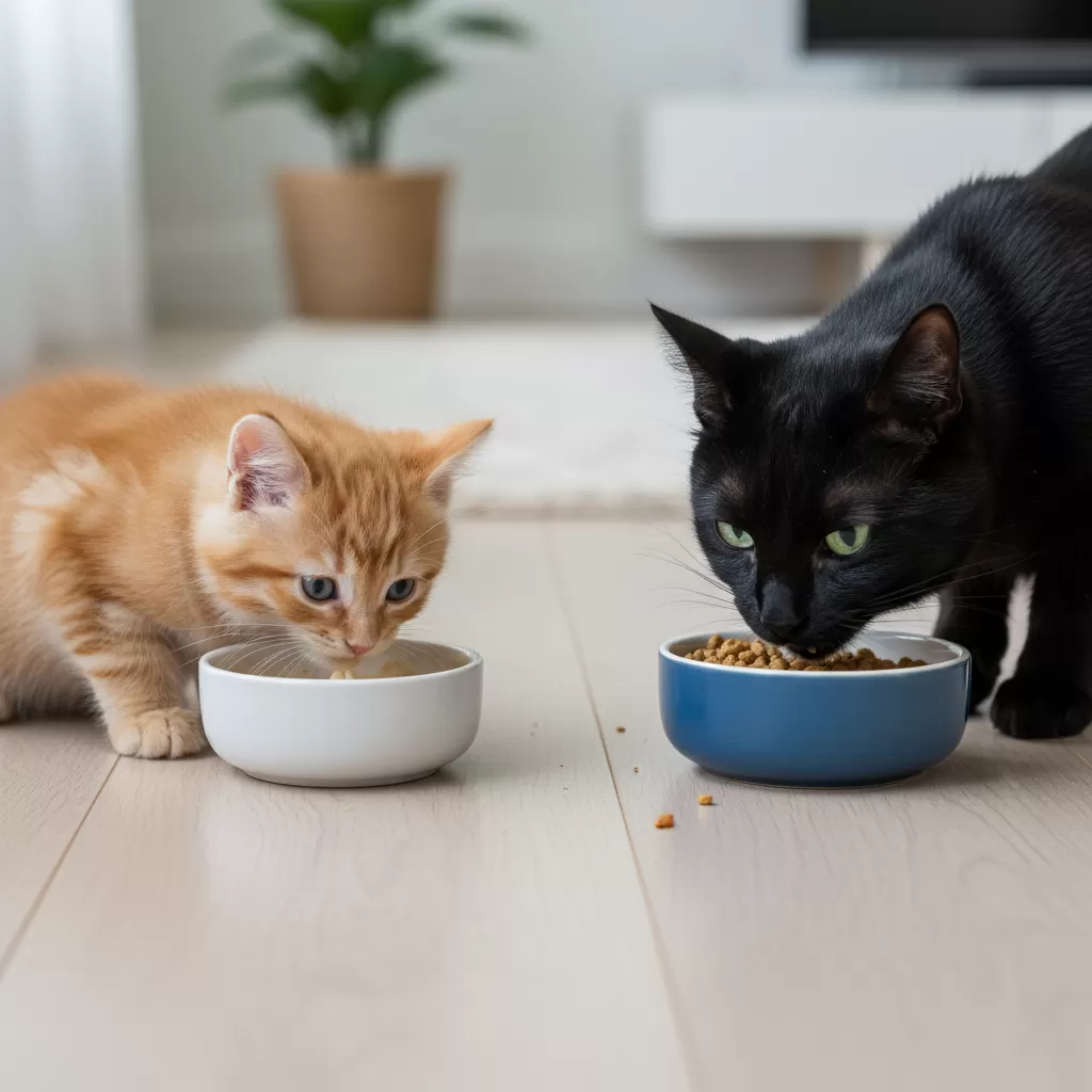 Sự khác biệt về nhu cầu dinh dưỡng giữa mèo con và mèo trưởng thành là rất quan trọng