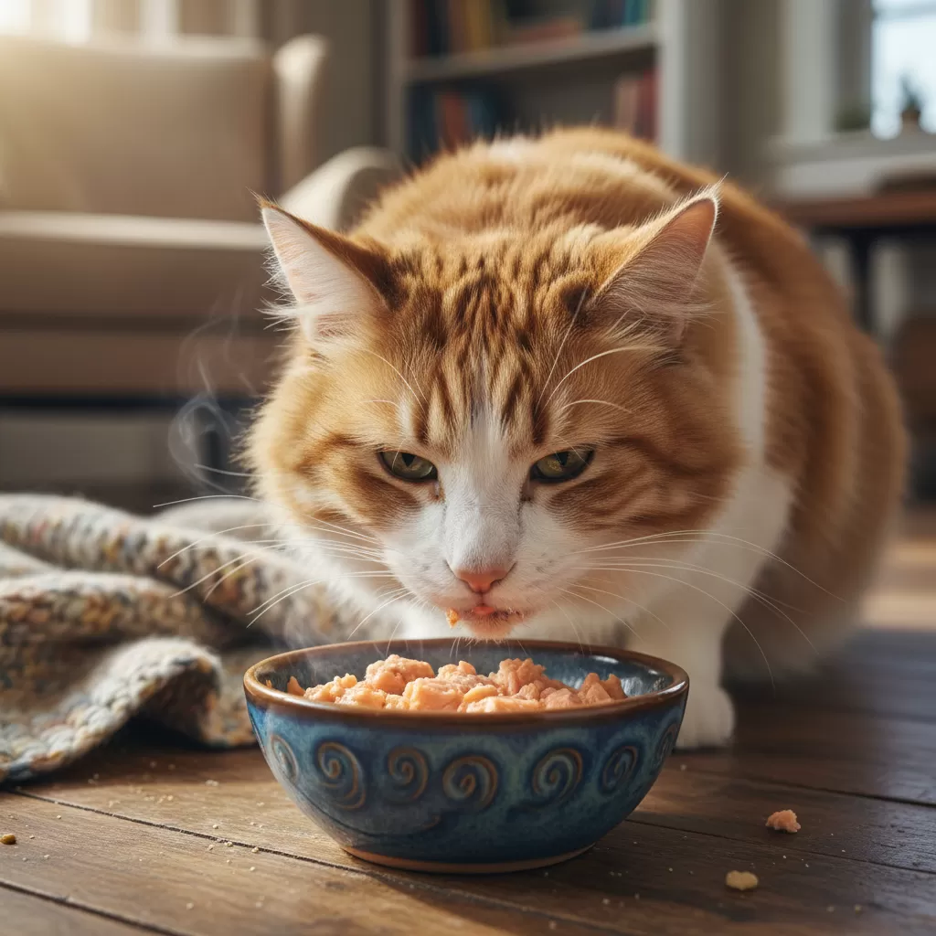 Thức ăn mềm giúp mèo già dễ dàng nhai nuốt và hấp thụ dưỡng chất tốt hơn