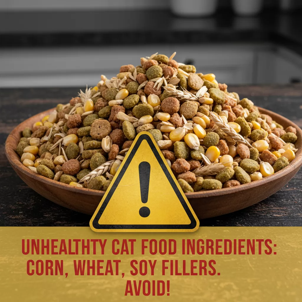 Hạn chế các loại ngũ cốc và chất độn không cần thiết trong khẩu phần ăn hàng ngày của mèo