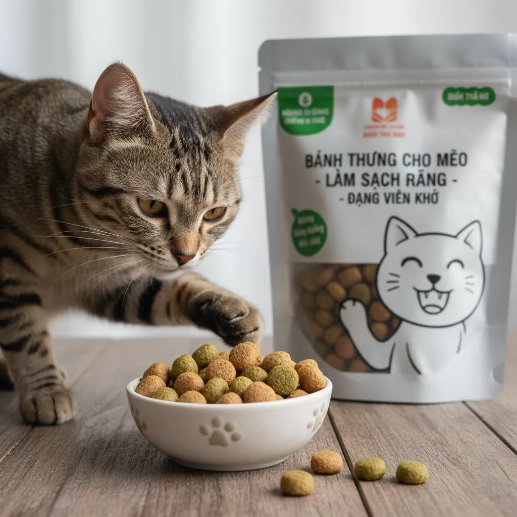 Các loại bánh thưởng chuyên dụng hỗ trợ làm sạch mảng bám và bảo vệ sức khỏe răng miệng