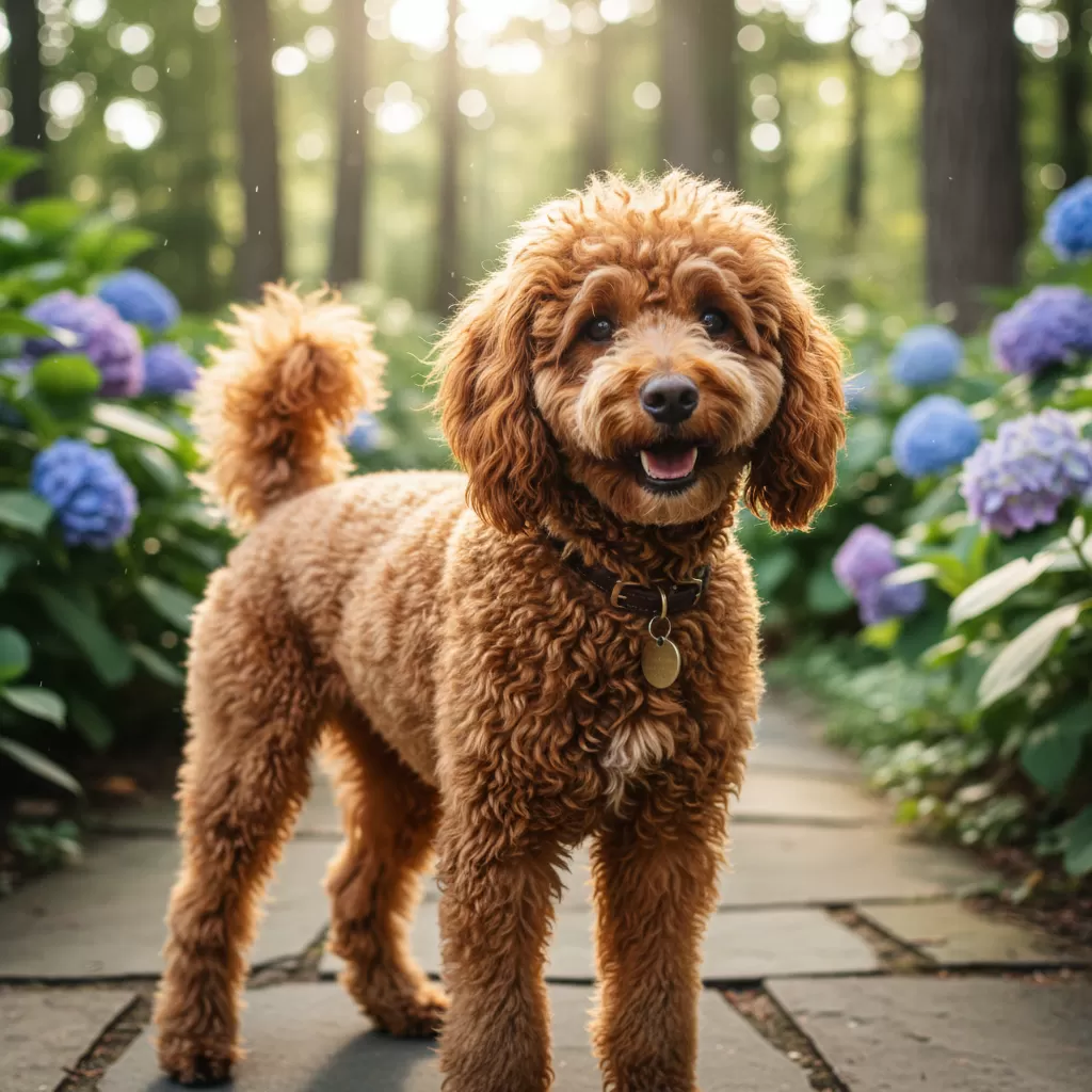 gemini_image_1772173504 Chế độ dinh dưỡng và nước uống đầy đủ giúp duy trì vẻ đẹp đặc trưng của giống chó Poodle