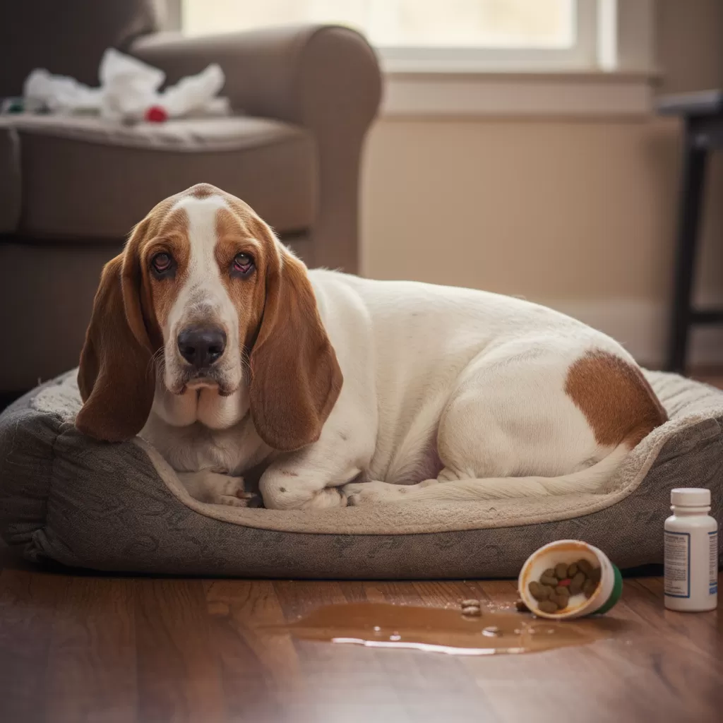 Chó gặp vấn đề về tiêu hóa thường mệt mỏi và cần chế độ dinh dưỡng đặc biệt