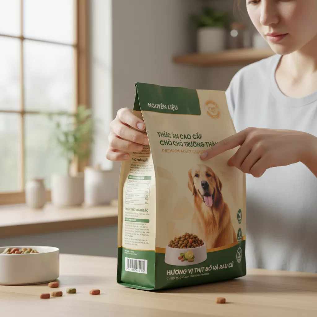 Chủ nuôi nên kiểm tra kỹ thành phần để tránh các chất gây kích ứng hệ tiêu hóa