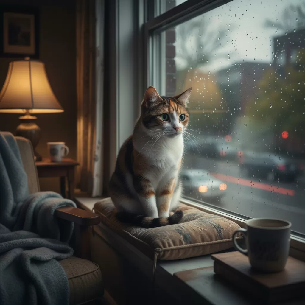 gemini_image_1772177034 Mèo thường cảm thấy cô đơn và buồn chán khi phải ở nhà một mình trong thời gian dài