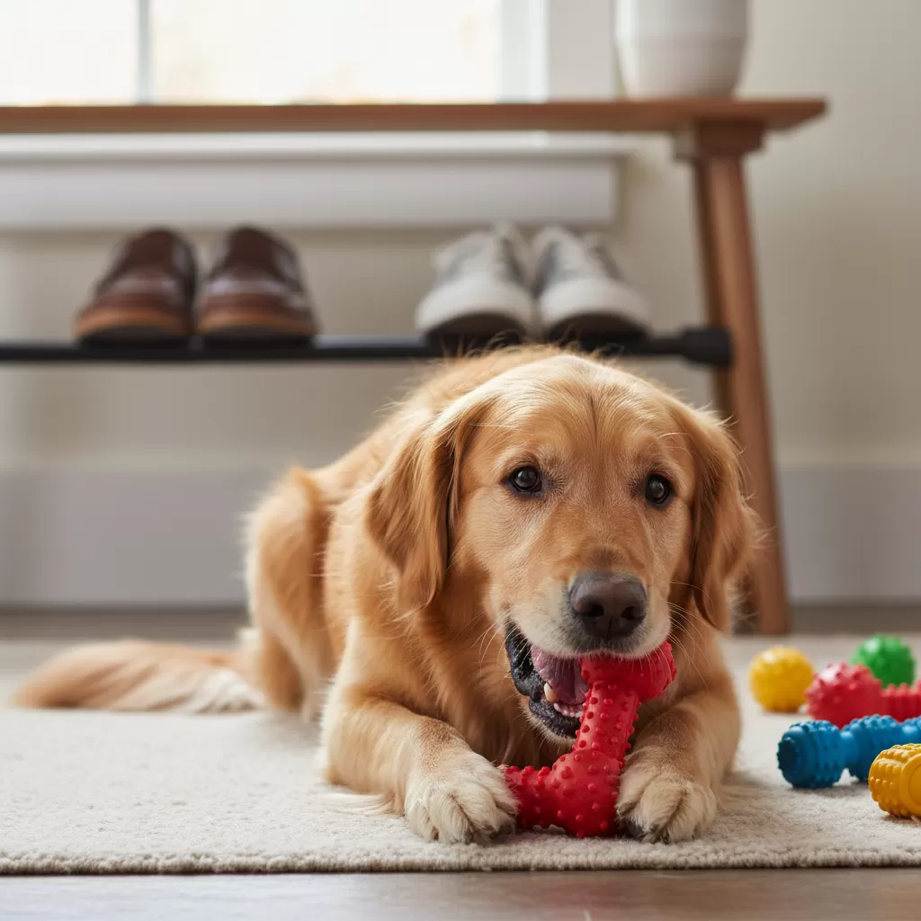 Đồ chơi nhai gặm chuyên dụng giúp bảo vệ nội thất khỏi sự phá hoại của thú cưng