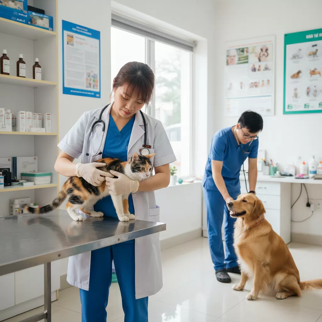 Hãy đưa thú cưng đến bác sĩ thú y ngay khi có dấu hiệu nuốt phải dị vật từ đồ chơi