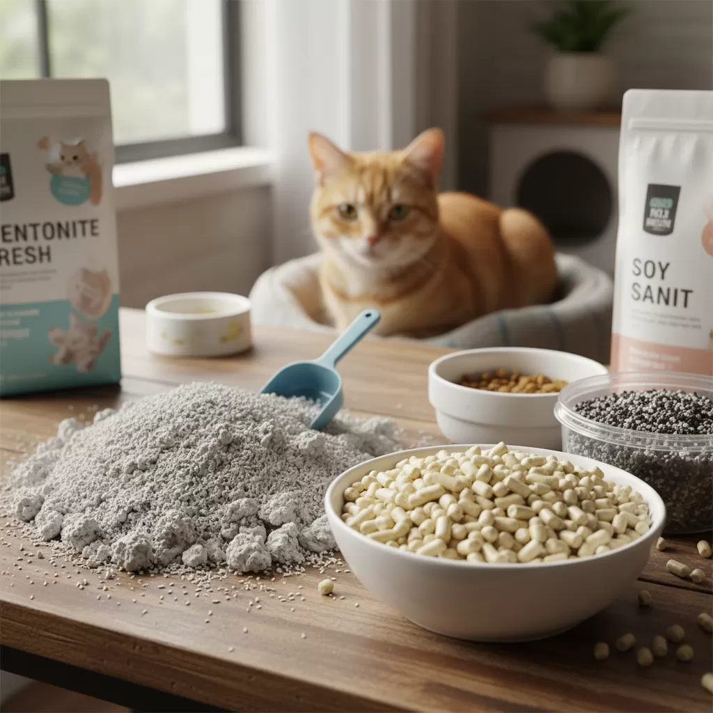 Mỗi loại cát vệ sinh sẽ có thời gian thay mới định kỳ khác nhau tùy vào đặc tính thấm hút