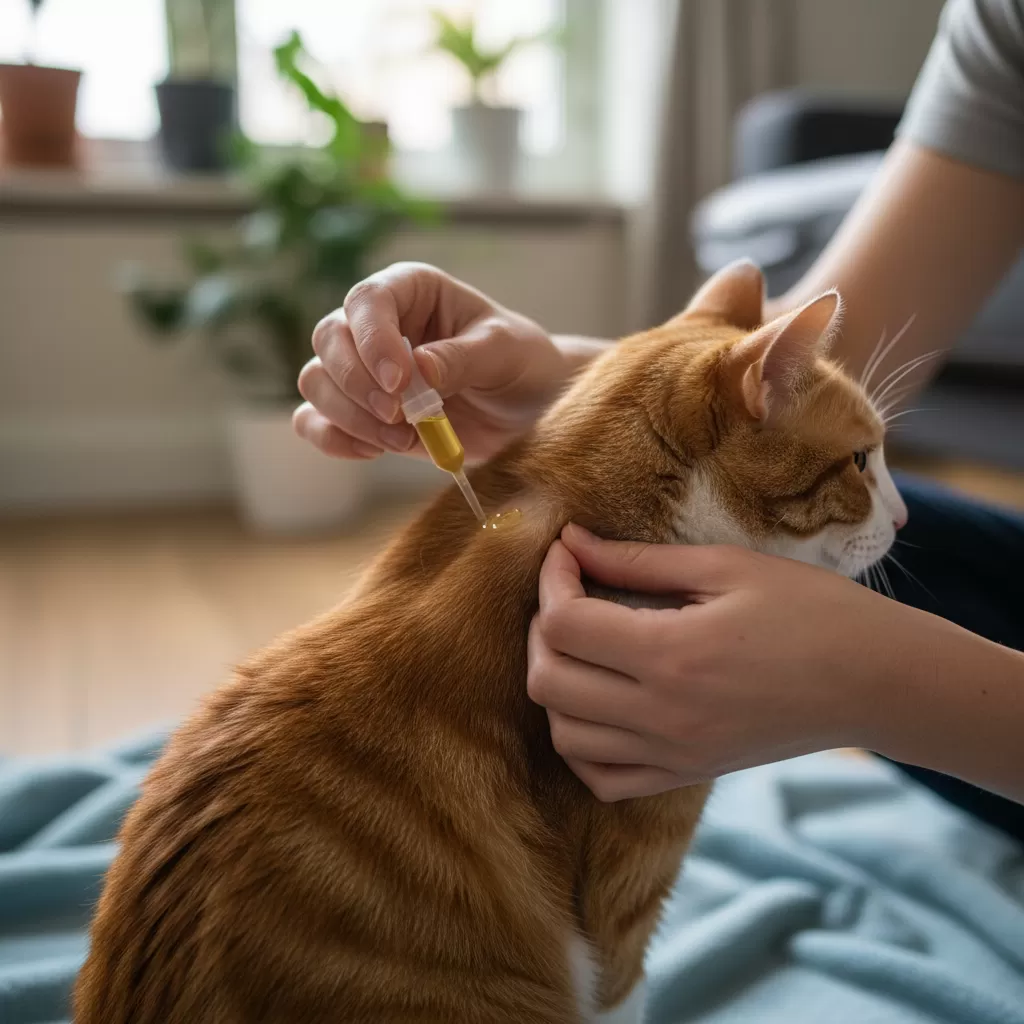 Sử dụng thuốc nhỏ gáy định kỳ là phương pháp phòng ngừa ve rận chuyên nghiệp và hiệu quả