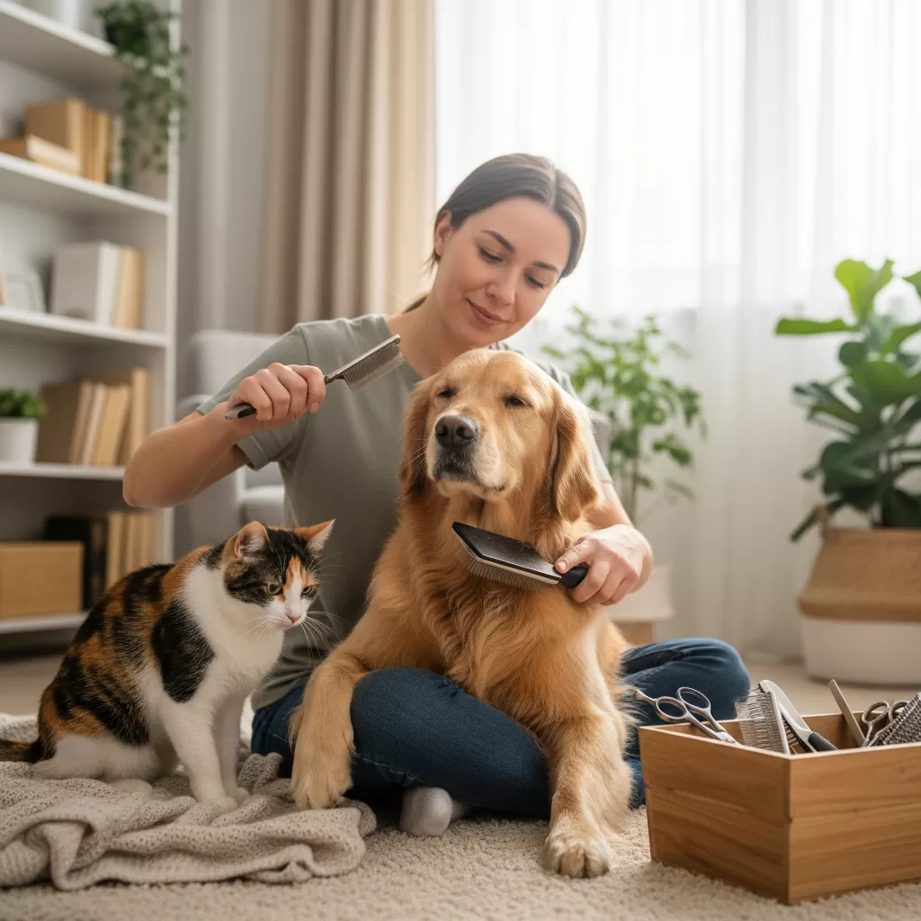 Sở hữu bộ dụng cụ grooming cơ bản cho người mới nuôi chó mèo giúp việc chăm sóc thú cưng trở nên dễ dàng hơn