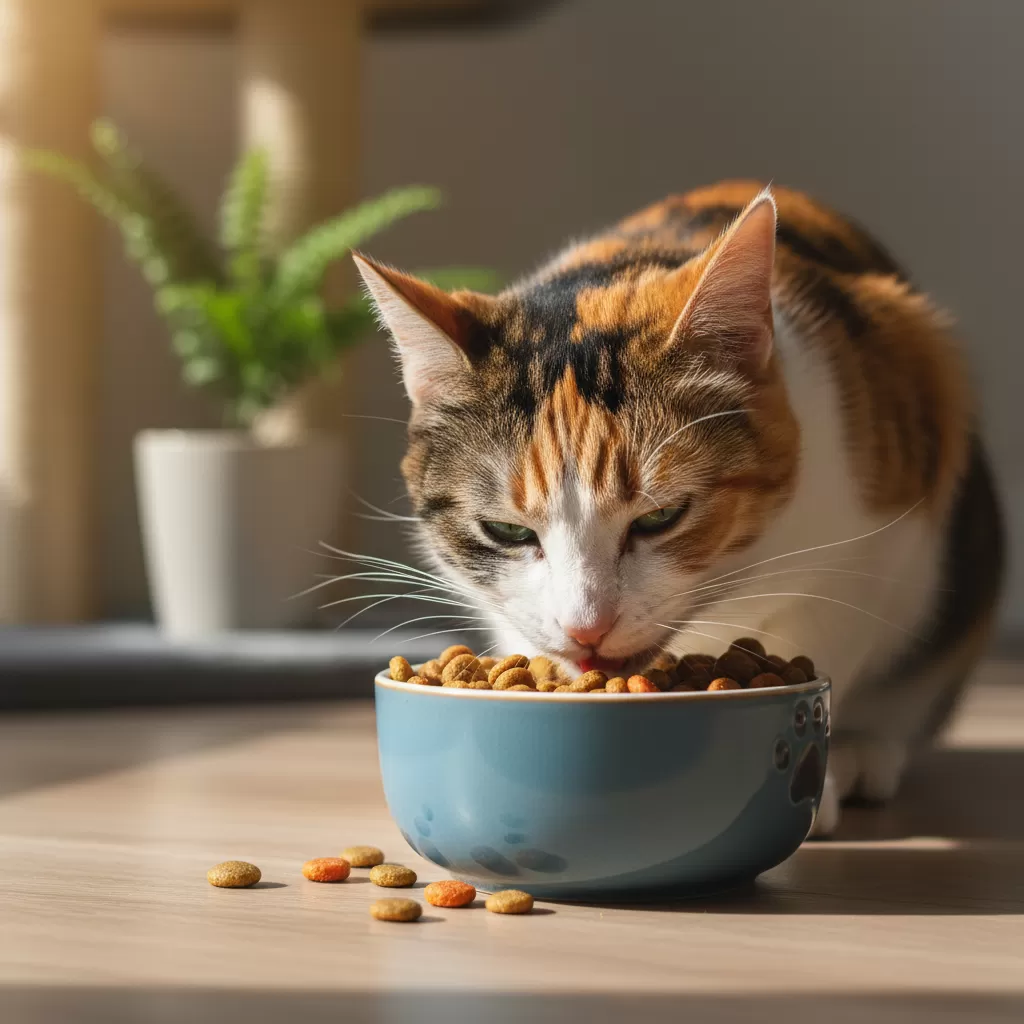 gemini_image_1772202778 Lựa chọn dinh dưỡng phù hợp là chìa khóa cho sức khỏe và sự phát triển của mèo