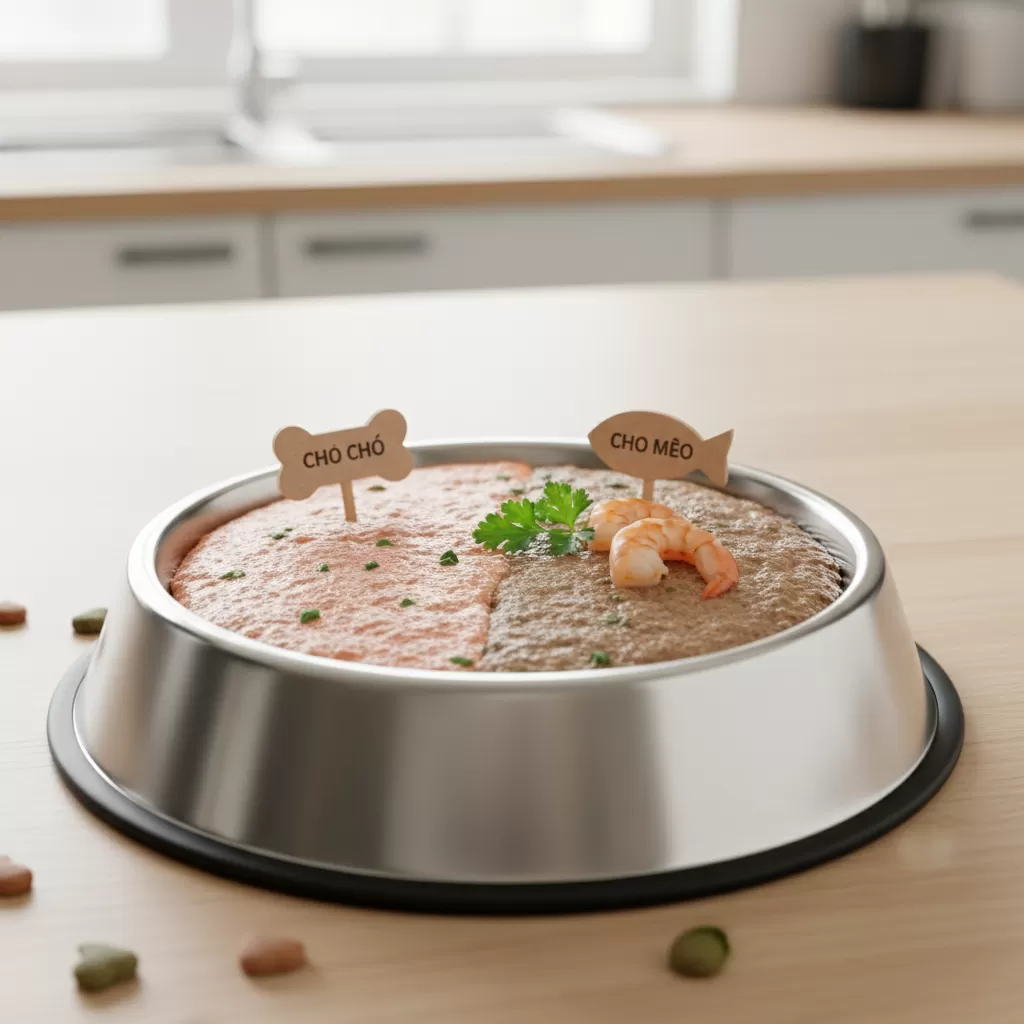 gemini_image_1772207361-1 Thức ăn ướt và pate chuyên dụng hỗ trợ cung cấp độ ẩm và dinh dưỡng tối ưu cho vật nuôi